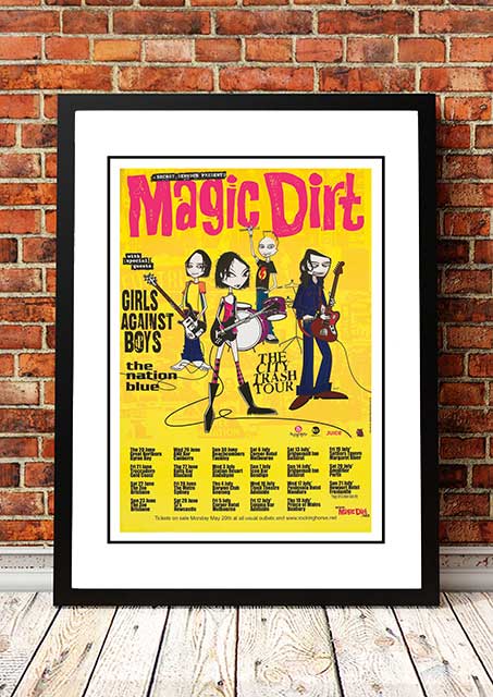 Magic Dirt 'City Crash' Australian Tour Poster 2000 - Framed A2 V967-SS0454-A2