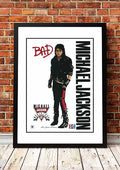 Michael Jackson 'Bad' Australian Tour Poster 1987 - Framed A2 V967-SS0457-A2
