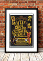 Motley Crue 'Blackjack' Perth, Australia Concert Poster 2005 - Framed A4 V967-SS0459-A4