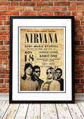 Nirvana 'MTV Unplugged' New York, USA Pop Art Print 1993 - Framed A3 V967-SS0460-A2