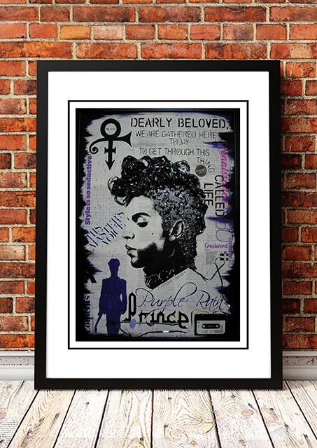Prince 'Pop Art' Poster - Framed A2 V967-SS0462-A2