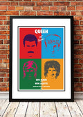 Queen 'Hot Space' In Store Promotional Poster 1982 - Framed A2 V967-SS0464-A2