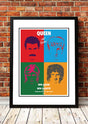 Queen 'Hot Space' In Store Promotional Poster 1982 - Framed A2 V967-SS0464-A2