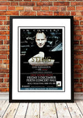 Sting 'Songs from the Labyrinth' Perth, Australia Concert Poster 2008 - Framed A2 V967-SS0467-A2