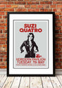 Suzi Quatro 'Horden Pavilion' Sydney, Australia Concert Poster 1974 - Framed A5 V967-SS0468-A3