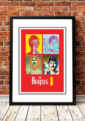 The Beatles '1' In Store Promotional Poster 2000 - Framed A2 V967-SS0471-A2