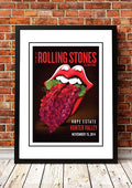 The Rolling Stones 'Hunter Valley' Australia Concert Poster 2014 - Framed A3 V967-SS0476-A3