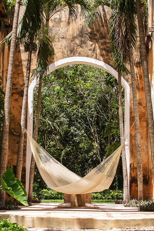 Cotton Mexican Hammock - Natural- Queen Size V97-4MCREAM
