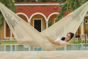 Cotton Mexican Hammock - Natural- Queen Size V97-4MCREAM