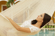 Cotton Mexican Hammock - Natural- Queen Size V97-4MCREAM