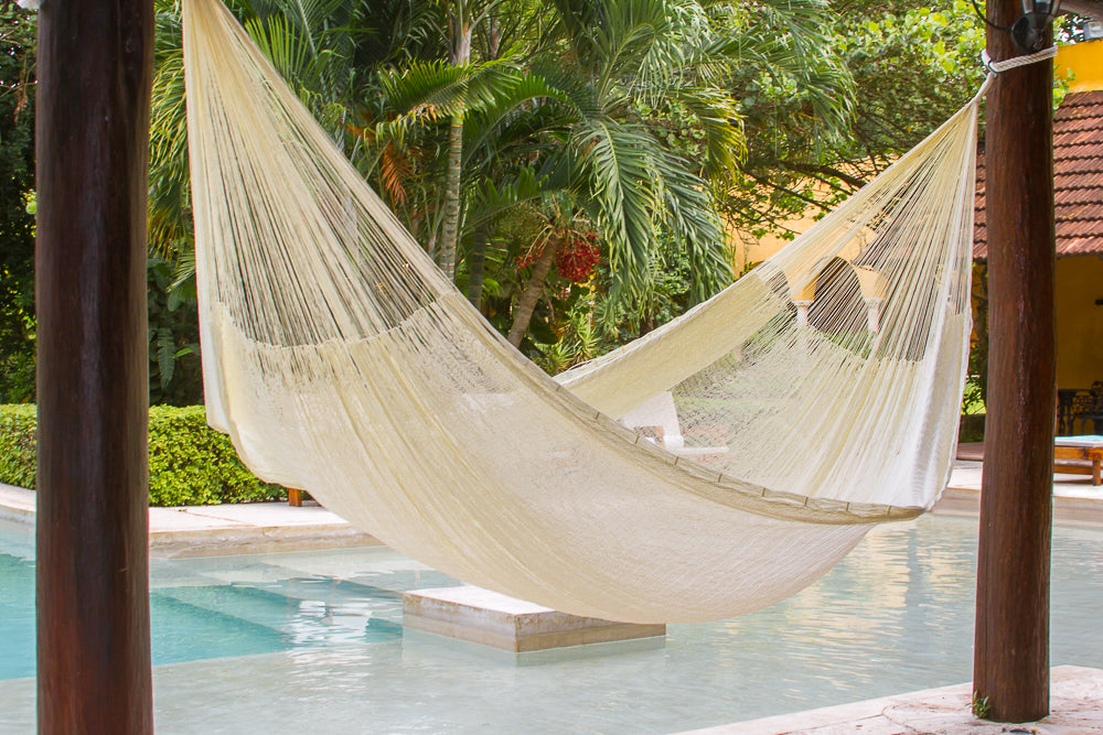 Cotton Mexican Hammock - Natural - King Size V97-5MCREAM