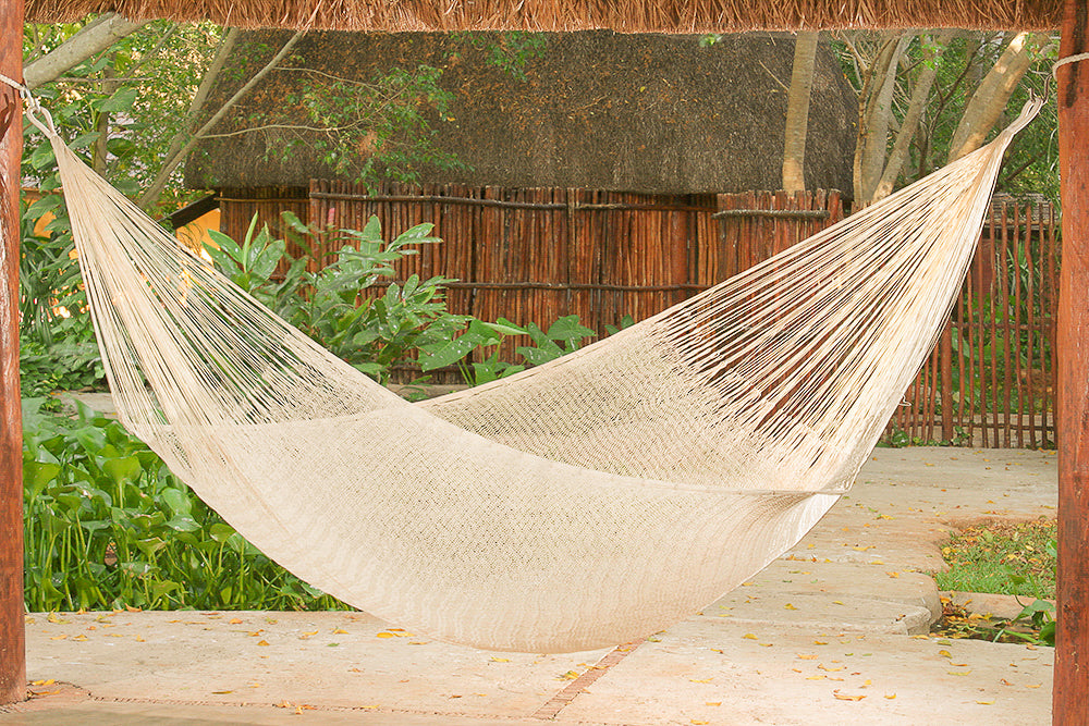 Cotton Mexican Hammock - Natural - King Size V97-5MCREAM