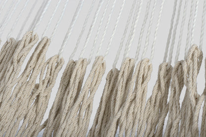 Ivory Cascade, hand woven rope Authentic Mexican Hammock V97-CTKIVORY