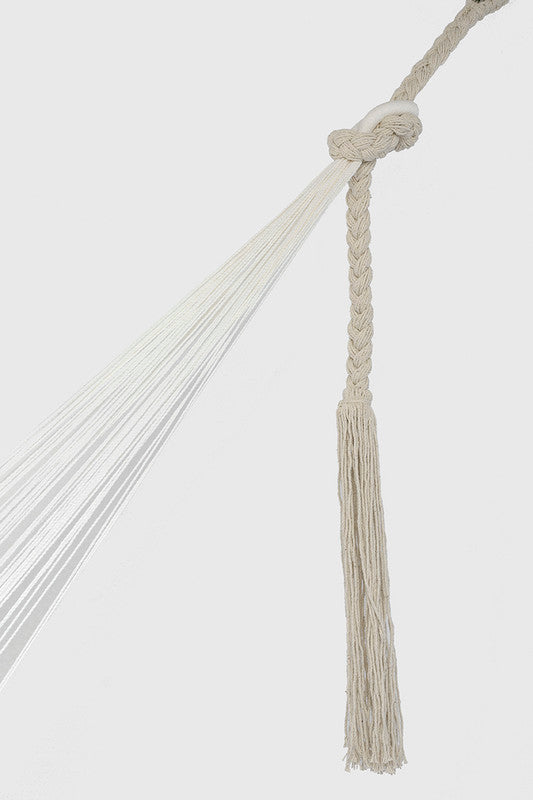 Ivory Cascade, hand woven rope Authentic Mexican Hammock V97-CTKIVORY