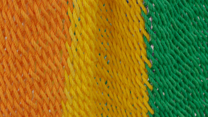 Mayan Legacy Extra Large Outdoor Cotton Mexican Hammock Chair in Rainbow Colour V97-HSCHRAINBOW