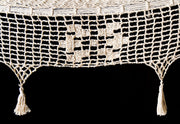 Outdoor undercover cotton Mayan Legacy hammock with hand crocheted tassels King Size Marble V97-TDK CREAM