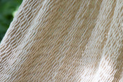Outdoor undercover cotton Mayan Legacy hammock with hand crocheted tassels King Size Marble V97-TDK CREAM