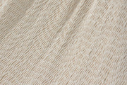 Outdoor undercover cotton Mayan Legacy hammock with hand crocheted tassels King Size Marble V97-TDK CREAM