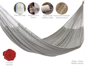 Mayan Legacy Jumbo Size Outdoor Cotton Mexican Hammock in Dream Sands Colour V97-TJDS