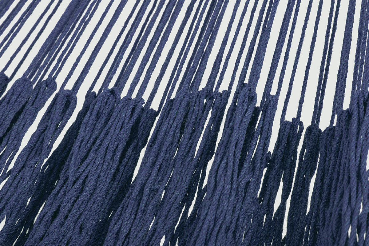 Outdoor undercover cotton Mayan Legacy hammock King size Blue V97-TKBLUE
