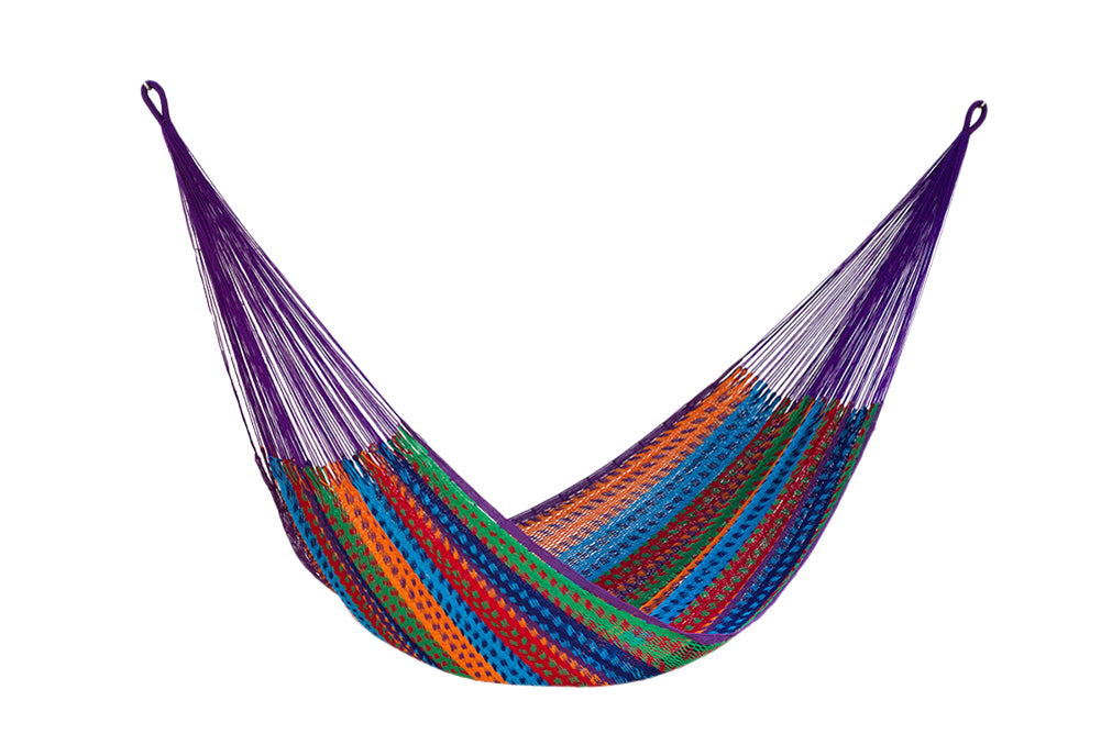 Outdoor undercover cotton Mayan Legacy hammock King size Colorina V97-TKCOLORINA