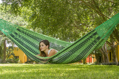 Outdoor undercover cotton Mayan Legacy hammock King size Jardin V97-TKJARDIN