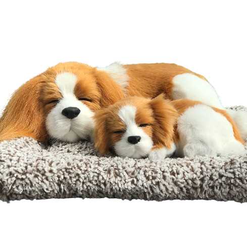 Sleepy Tails - Mother and Baby - King Charles Spaniel V982-STKCSMB