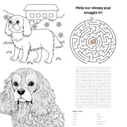 Sleepy Tails - Mother and Baby - King Charles Spaniel V982-STKCSMB