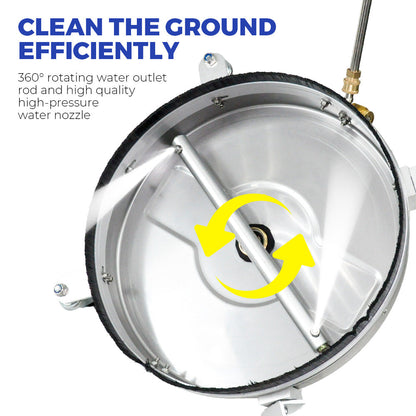 2In1 Surface Cleaner 16.5Inch Undercarriage Washer Pressure Washer Max 4000PSI 1/4 Quick Connector with V985-2IN1SURFACECLEANER