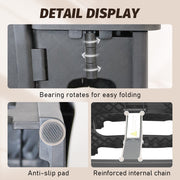 Multipurpose Portable Folding 2 Step Stool Non-Slip PP Collapsible Step Ladder Stool For Office Garage V985-2STEPSTOOL