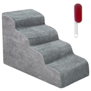 Non-Slip 4 Tiers Dog Ramp/Step/Stair Foam Dog Steps for High Beds or Couches V985-4TIERSDOGRAMP