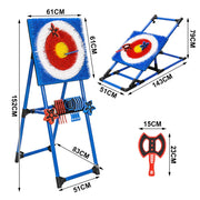 Axe Throwing Bristle Target Set with 8 Throwing Safety Axes and Ninja Stars Flexible Stand for Kids Adults and Family Backyard Sports Indoor Outdoor Game
