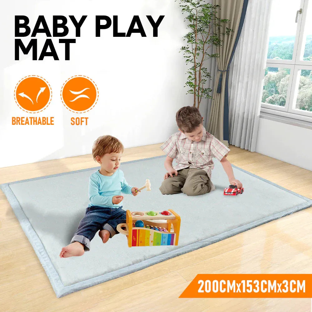 Tatami Memory Foam Mat Baby Playmat Coral Velvet Relaxing Pad Crawling Non Slip Home Thick Carpet Play Area V985-BABYPLAYMAT
