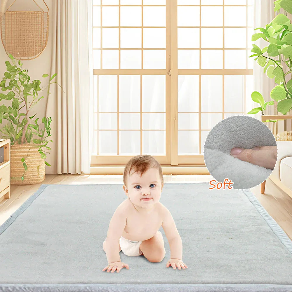 Tatami Memory Foam Mat Baby Playmat Coral Velvet Relaxing Pad Crawling Non Slip Home Thick Carpet Play Area V985-BABYPLAYMAT
