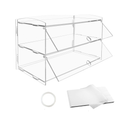 Alston 2-Tier Bakery Display Case Cabinet Pastry Acrylic Cupcake Donuts Cake Pastry Clear Display Cabinet V985-BAKERYDISPLAYCASE
