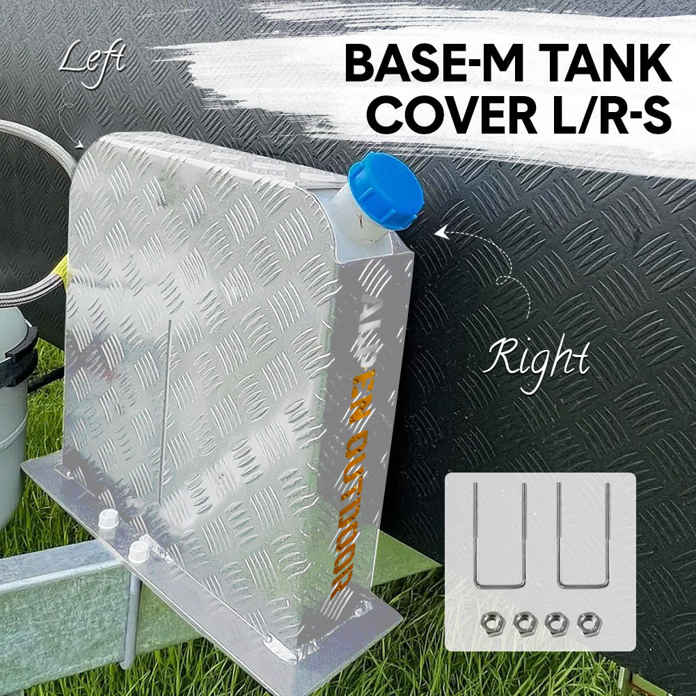 Alpen Outdoor Base Mount 2mm Thickness Aluminium Diesel Heater Fuel Tank Cover Left/Right for 10L 15L Fuel V985-BASEMTANKCOVERLRS
