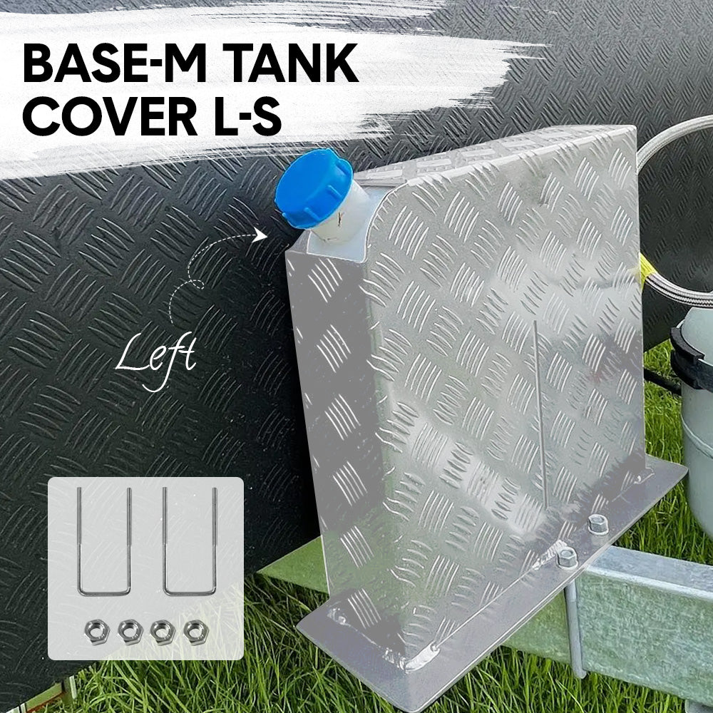 Alpen Outdoor Base Mount 2mm Thickness Aluminium Diesel Heater Fuel Tank Cover Left for 10L 15L Fuel Tank V985-BASEMTANKCOVERLS