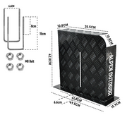 Alpen Outdoor Fuel Tank Cover Right Side Base Mount 2mm Thickness Aluminium Diesel Heater for 10L 15L Fuel V985-BASEMTANKCOVERRB