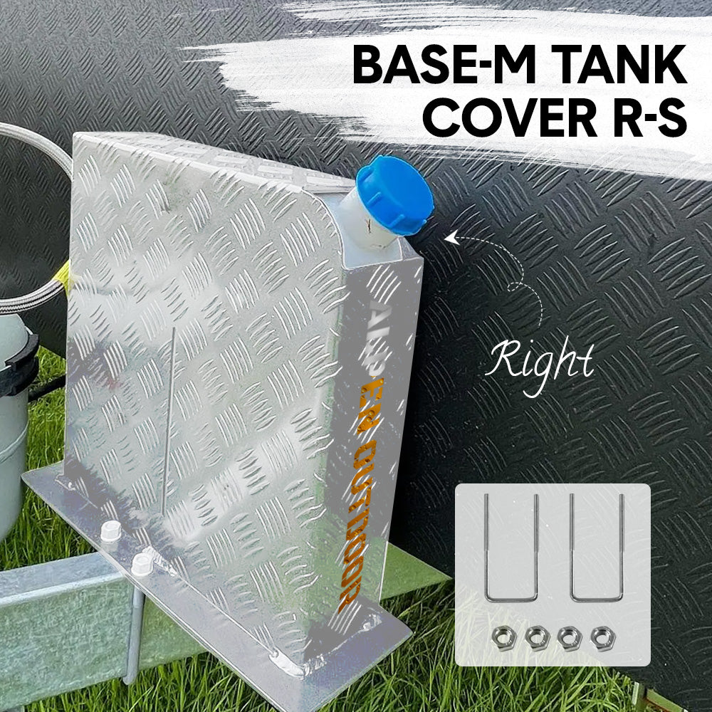 Alpen Outdoor Silver Fuel Tank Cover Right SideBase Mount 2mm Thickness Aluminium Diesel Heater Fuel Tank V985-BASEMTANKCOVERRS