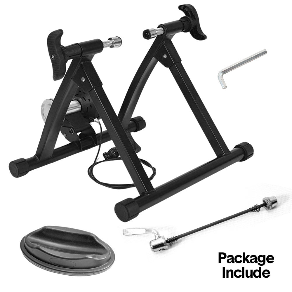 Portable Indoor Exercise Bike Trainer Stand Stationary Bicycle Training Stand Magnetic 6 Level Resistance For V985-BIKETRAINERSTAND