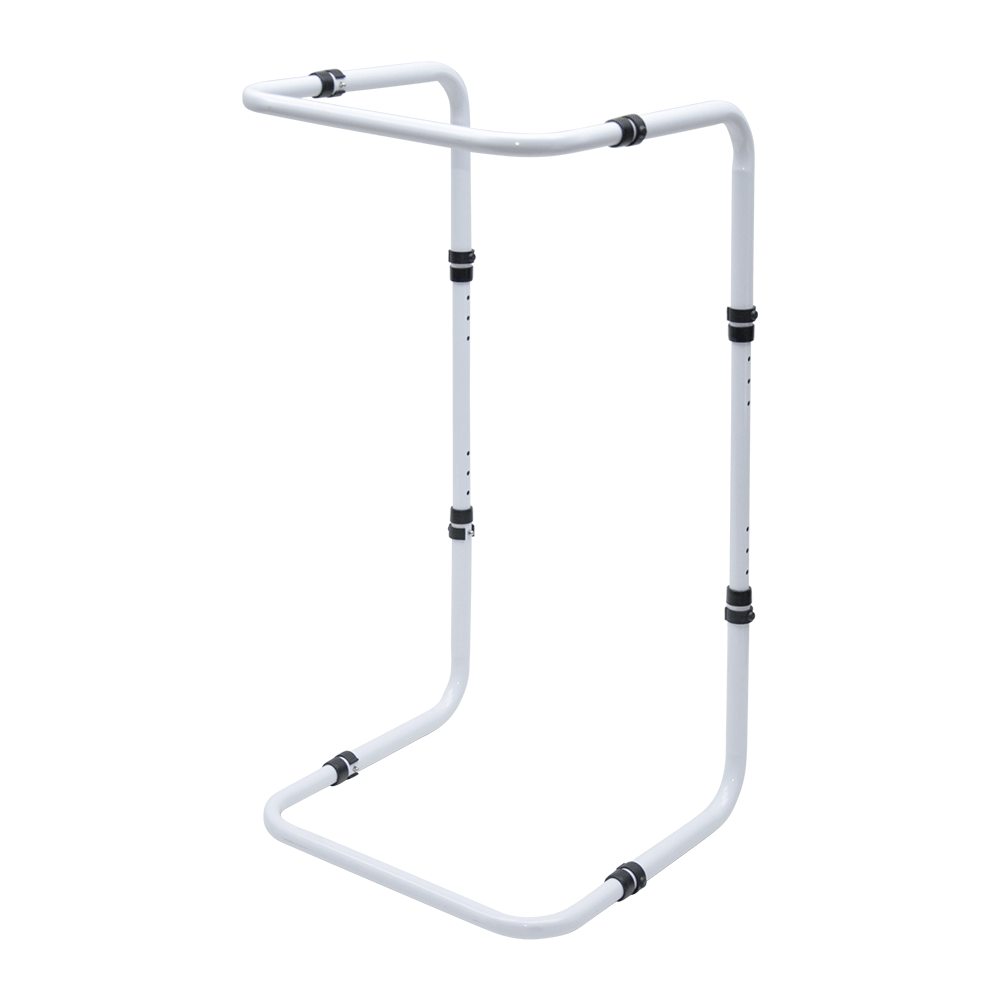 Blanket Lifter Bar 62-82cm Height Adjustable Feet Tent Steel Bed Cradle Max Load 136kg with 4 Clips for Feet V985-BLANKETLIFTERBAR