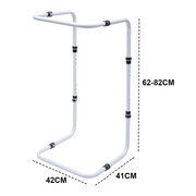 Blanket Lifter Bar 62-82cm Height Adjustable Feet Tent Steel Bed Cradle Max Load 136kg with 4 Clips for Feet V985-BLANKETLIFTERBAR