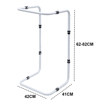 Blanket Lifter Bar 62-82cm Height Adjustable Feet Tent Steel Bed Cradle Max Load 136kg with 4 Clips for Feet V985-BLANKETLIFTERBAR