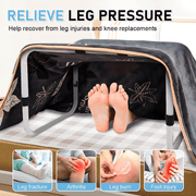 Blanket Lifter Bar 62-82cm Height Adjustable Feet Tent Steel Bed Cradle Max Load 136kg with 4 Clips for Feet V985-BLANKETLIFTERBAR