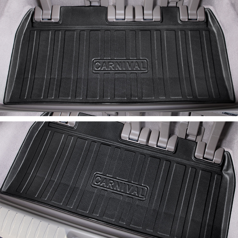 Cargo Mat Kia Carnival 2021-2023 Boot Liner Frunk Mat TPE Cargo Liner All Weather TPE Mat Accessories Rear V985-BOOTLINERFORKIA
