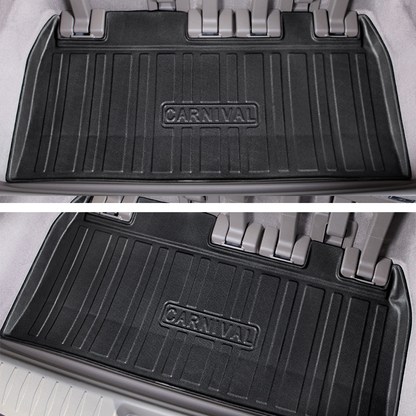 Cargo Mat Kia Carnival 2021-2023 Boot Liner Frunk Mat TPE Cargo Liner All Weather TPE Mat Accessories Rear V985-BOOTLINERFORKIA