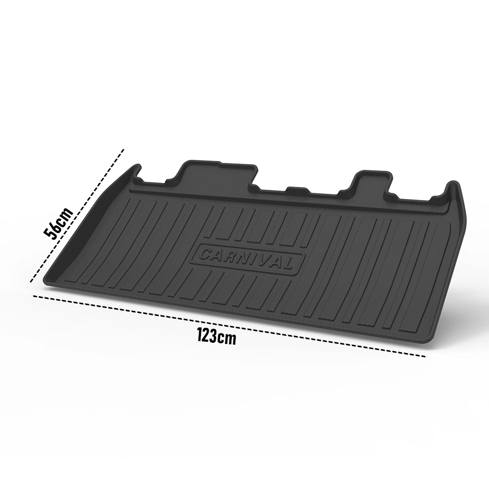 Cargo Mat Kia Carnival 2021-2023 Boot Liner Frunk Mat TPE Cargo Liner All Weather TPE Mat Accessories Rear V985-BOOTLINERFORKIA