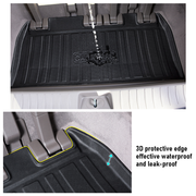 Cargo Mat Kia Carnival 2021-2023 Boot Liner Frunk Mat TPE Cargo Liner All Weather TPE Mat Accessories Rear V985-BOOTLINERFORKIA