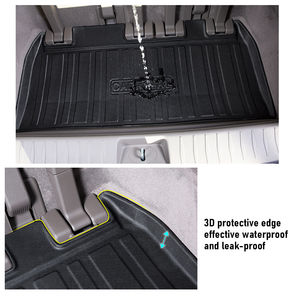 Cargo Mat Kia Carnival 2021-2023 Boot Liner Frunk Mat TPE Cargo Liner All Weather TPE Mat Accessories Rear V985-BOOTLINERFORKIA