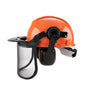 Chainsaw Brushcutter Hard Hat Safety Helmet Face Shield With Visor & Ear Muffs For Landscaping Gardening Lawn V985-BRUSHCUTTERHARDHAT